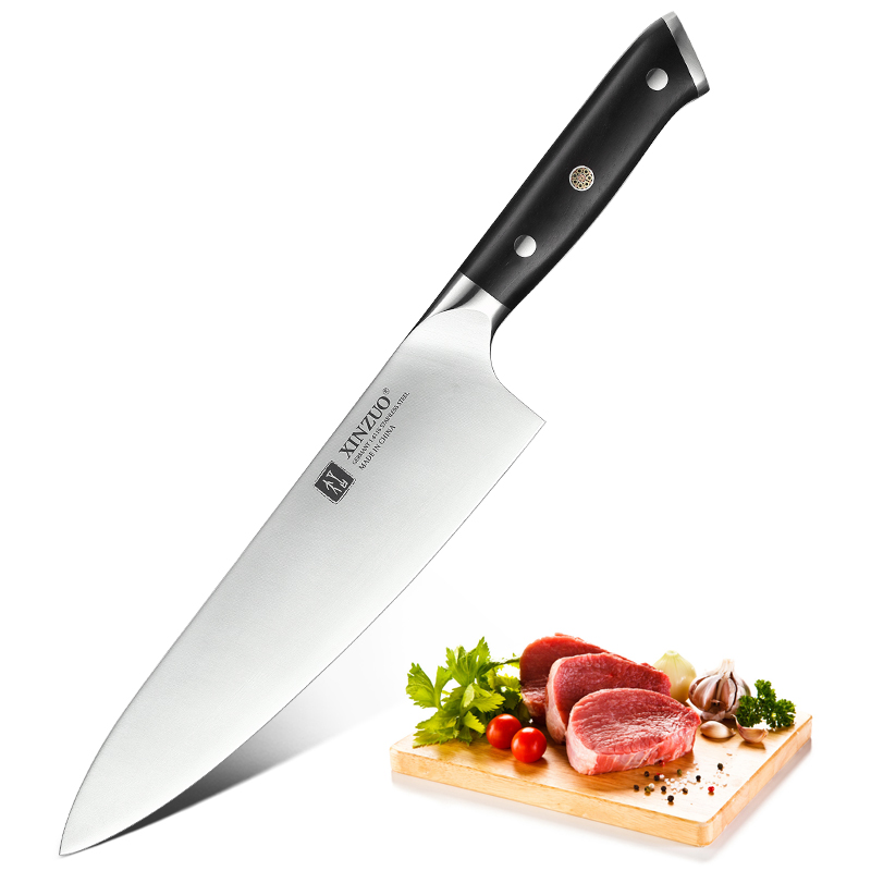XINZUO Professional Kitchen Knives made with Nature Ebony Wood Handle
