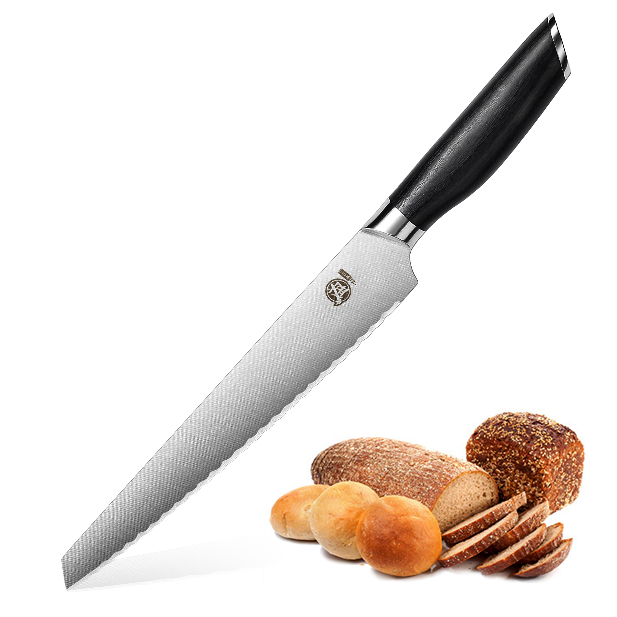MITSUMOTO SAKARI Japanese Bread Knife made with Pakkawood Handle