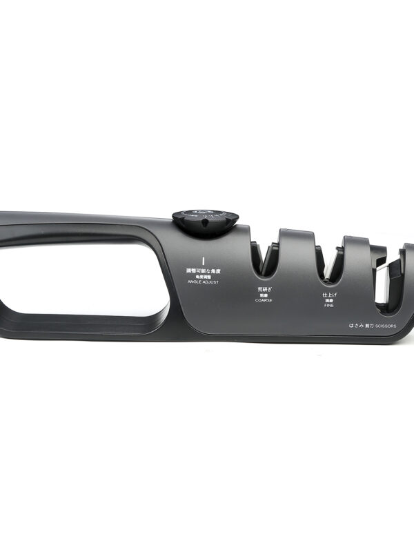 MITSUMOTO SAKARI Professional 3-Slot “V” Shaped Sharpener (MS-1439) for quick and professional sharpening.
