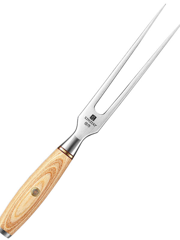 XINZUO Forged Carving Fork (B37S-DRC) with durable construction for carving and serving.