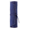 XINZUO Chef Knife Storage Roll Bag, 16 oz Thickened Sizing Canvas+ Crazy Horse Leather "No Knives" (XZ-FB-8DWXDB-SLS)