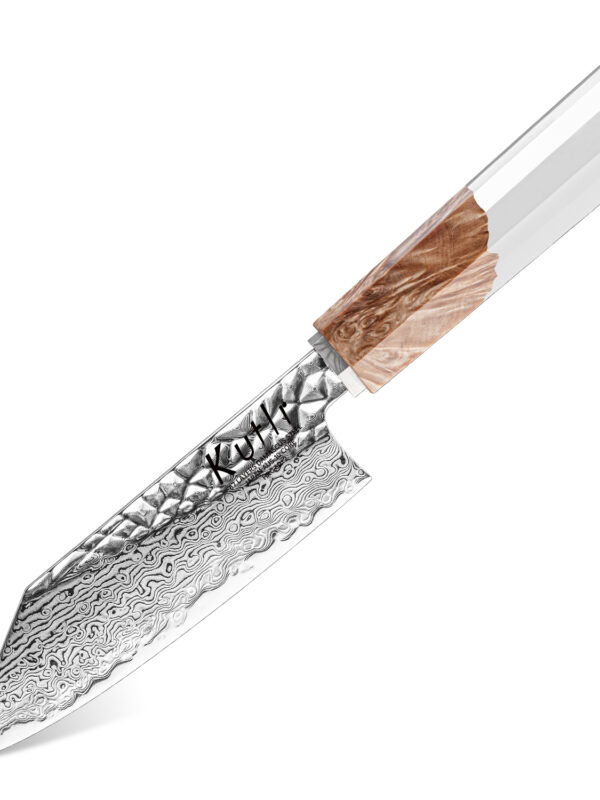 KUTLR 5.5-Inch Bunka Knife – 67-Layer Damascus Steel Blade with Stabilized Wood & Resin Handle (DMS-135E)