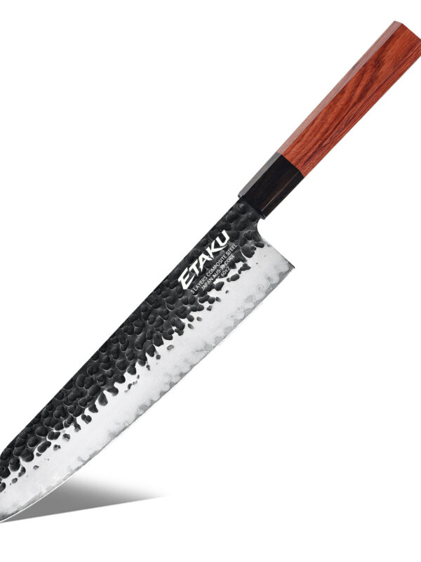 ETAKU 9-Inch Kiritsuke Knife – 3-Layer Steel Blade (HM-19K)