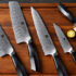 Premium chef knife set in a modern UAE kitchen
